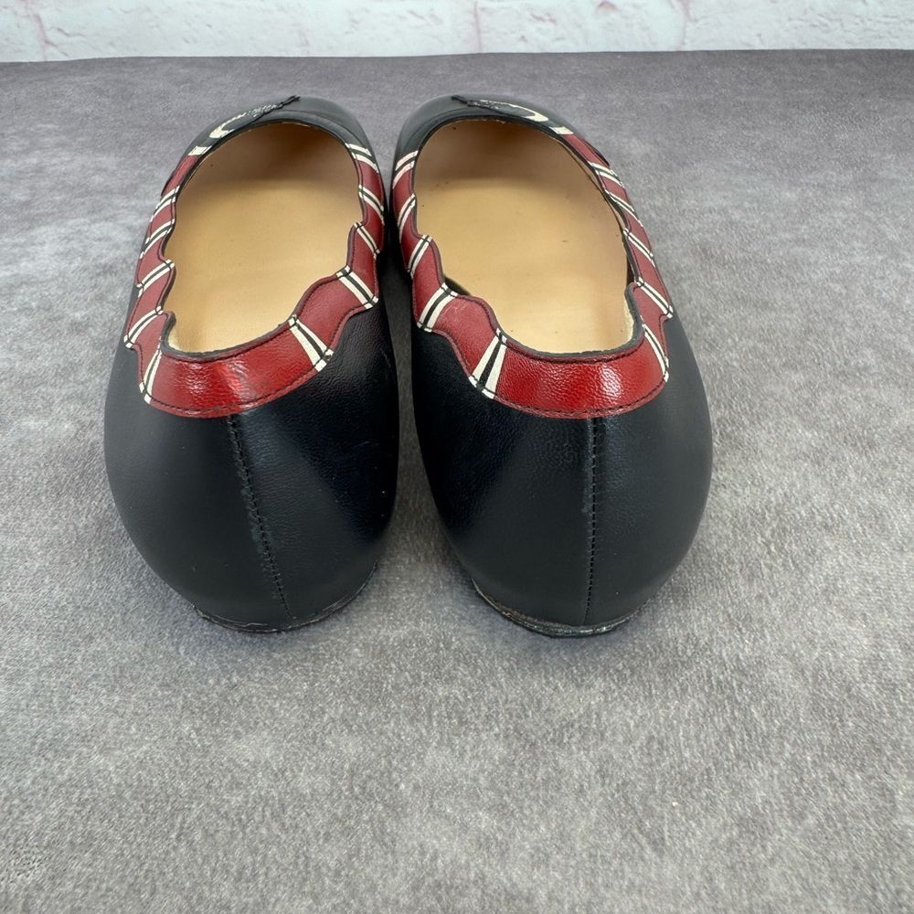 Rare Gucci Kingsnake Women’s Ballet Leather Flats 35.5 - Picture 5 of 10
